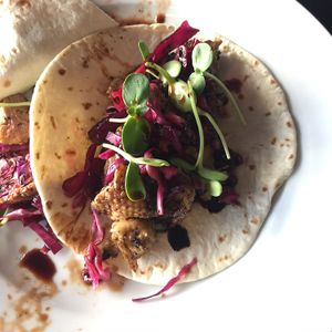 Mock Duck Tacos Special for Restaurant Week at Green House Cafe in Fargo