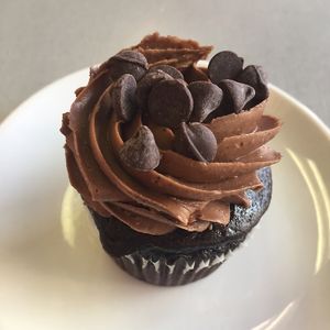 chocolate cupcake at Green House Cafe in Fargo