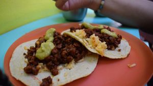 Tacos at El Rincon de Tacotlan in Puebla