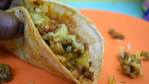 Taco at El Rincon de Tacotlan in Puebla