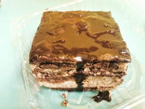 Postre tiramisú at El Rincon de Tacotlan in Puebla