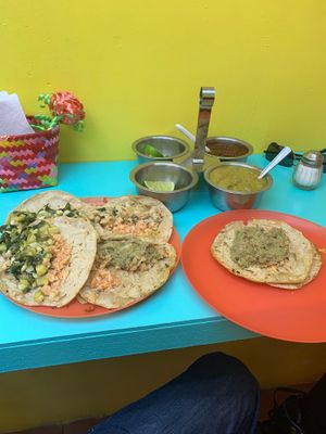 Tacos ... at El Rincon de Tacotlan in Puebla