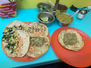 Tacos at El Rincon de Tacotlan in Puebla