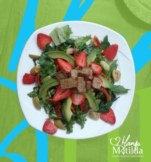 Salads, ensaladas at Mango Matilda in Puebla