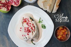 Chile en Nogada at Mango Matilda in Puebla