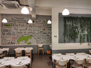 Wall art at Veggielicious Thai in Petaling Jaya