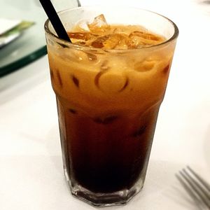 Sweet milk tea at Veggielicious Thai in Petaling Jaya