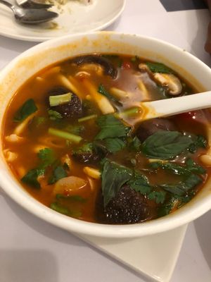 Tom Yum Mushroom Soup at Veggielicious Thai in Petaling Jaya