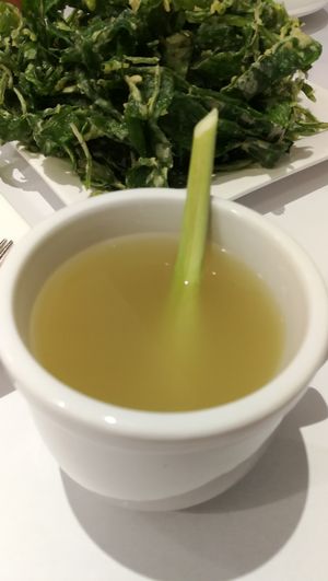 ginger lemongrass tea at Veggielicious Thai in Petaling Jaya