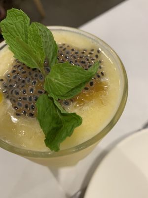 Pineapple smoothie at Veggielicious Thai in Petaling Jaya