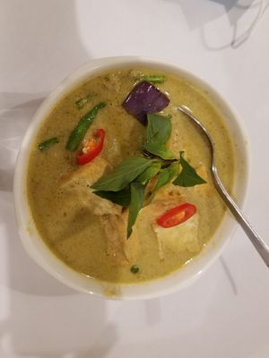 Tofu green curry at Veggielicious Thai in Petaling Jaya