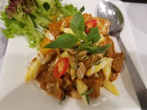 Lion's head mushroom massaman curry at Veggielicious Thai in Petaling Jaya