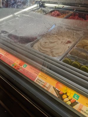 vegan flavours labelled at Amorino in Strasbourg