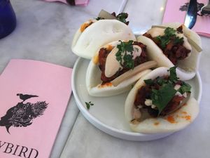 Buffalo Maitake Buns at Ladybird in New York City