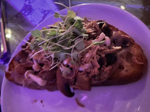 Mushroom onion toast  at Ladybird in New York City