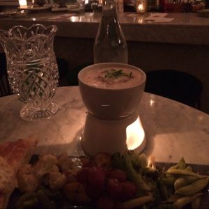 onion wild mushroom fondue at Ladybird in New York City