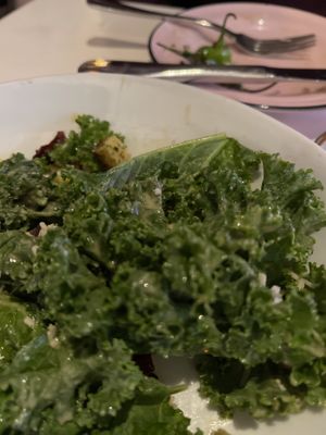 Half eaten Caesar salad before I remembered to take photo  at Ladybird in New York City