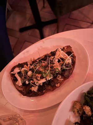 mushroom toast  at Ladybird in New York City