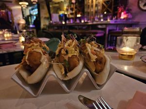 Po' boy cauliflower bao at Ladybird in New York City