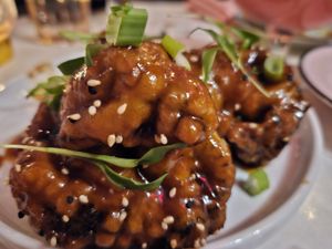 KFB tempura fried broccoli at Ladybird in New York City