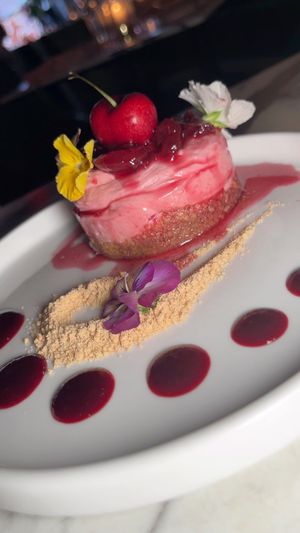 CHERRY YUZU CHEESECAKE (vegan) at Ladybird in New York City