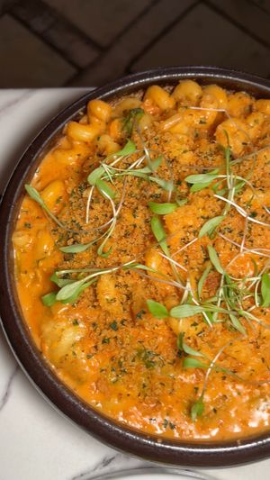 KIMCHI MAC & CHEESE (vegan) at Ladybird in New York City