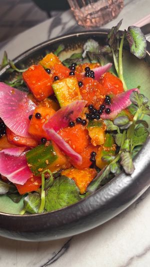 CUCUMBER SALAD (vegan) at Ladybird in New York City