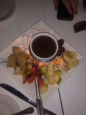 chocolate fondue at Ladybird in New York City