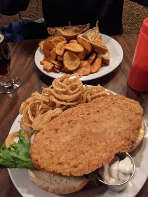 Vegan Tenderloin and Seitan Reuben at Broad Ripple Brewpub in Indianapolis