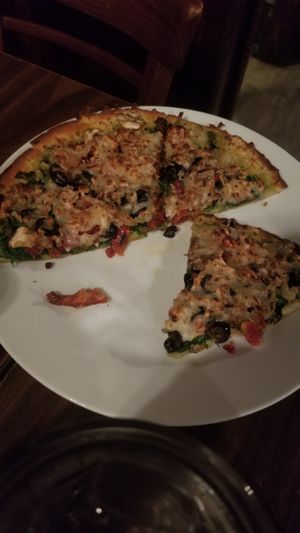 Really tasty vegan pizza. at Broad Ripple Brewpub in Indianapolis