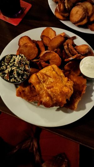 Vegan Fish and Chips #Veganuary at Broad Ripple Brewpub in Indianapolis
