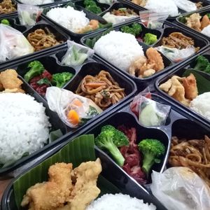 Nasi kotak at Waroeng SA in Malang