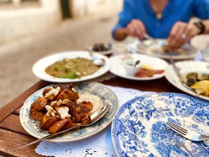 Pumpkin with nuts and crazy nice curry   at A Venda in Faro