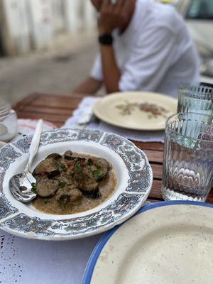 Zucchini with nuts  at A Venda in Faro