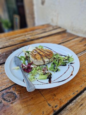 Homemade vegan cheese   at A Venda in Faro