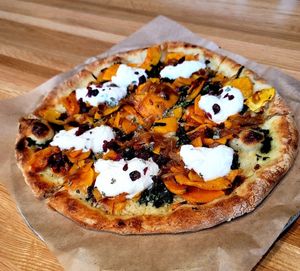 Butternut Squash Pizza at True Food Kitchen in Palo Alto