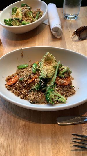 Vegan teriyaki bowl with avocado 🥑   at True Food Kitchen in Palo Alto