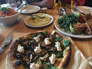 Mushroom pizza plus TLT!  at True Food Kitchen in Palo Alto