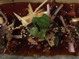 Spicy silken tofu at Zen Cuisine in Durango