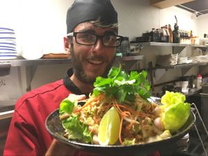 Raw Pad Thai Salad  at Zen Cuisine in Durango