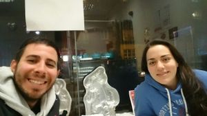 Me and my boyfriend  at Cakes N More in Dublin