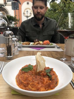Toskanische Brotsuppe - vegan  at L'arte in Cucina in Dusseldorf