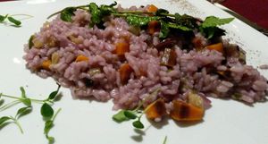 Vegan risotto at L'arte in Cucina in Dusseldorf