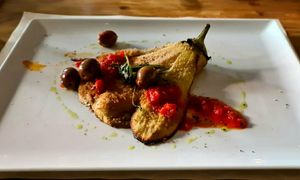 Aubergine mit Oliven at L'arte in Cucina in Dusseldorf