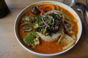 Coconut Milk Curry at Primeur Cantine in Paris