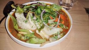 Dish of the day (thai curry) at Primeur Cantine in Paris