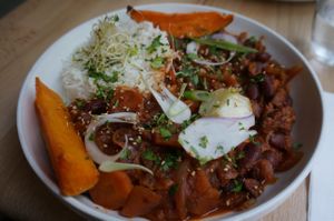 Chili Sin Carne at Primeur Cantine in Paris