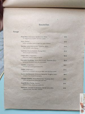 REd Wine at Primeur Cantine in Paris