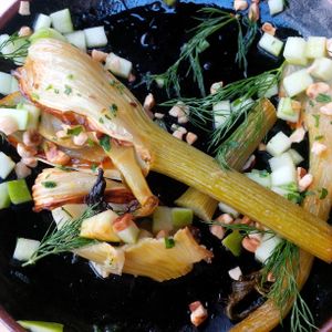 Entrée au fenouil & pommes at Primeur Cantine in Paris