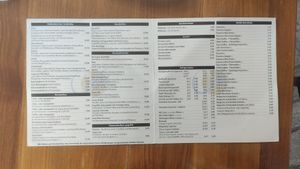 Menu at Amalie in Speyer